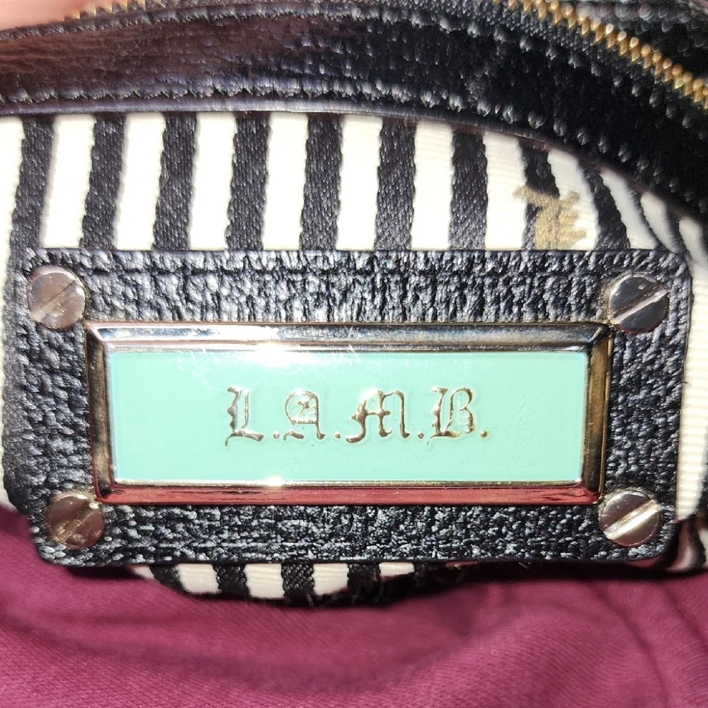 L.A.M.B. Black and Brown Shoulder Bag with Elegant Design - Picture 2 of 15